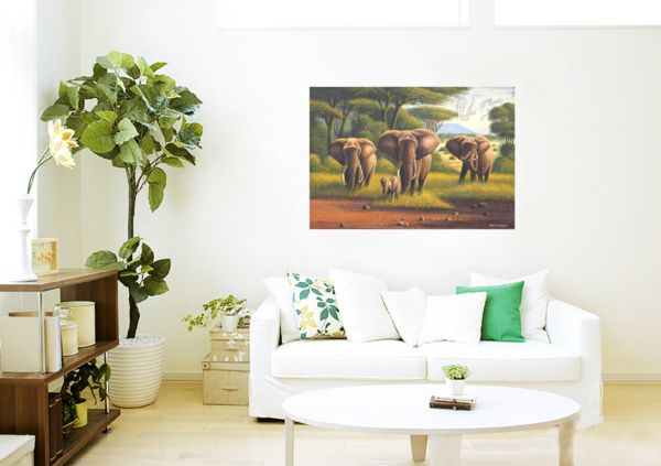 “Troupeau d’éléphants 1” – Image 2