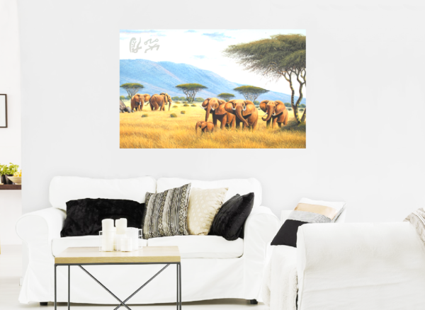 “Troupeau d’éléphants 2” – Image 2