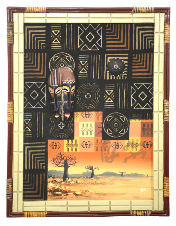 “Venus - Bogolan découpé - Paysage africain 1”