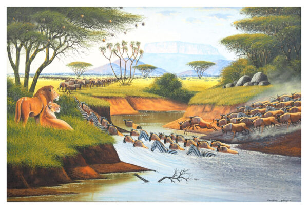 "Traversée des gnous - zèbres"