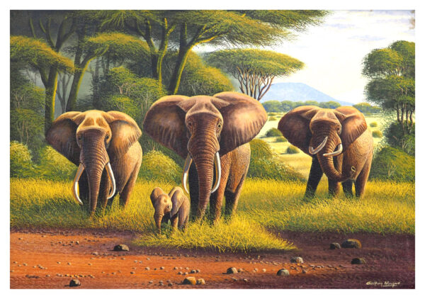 "Troupeau d'éléphants 2"